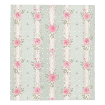 Rose Pattern Print Design RO016 Premium Quilt