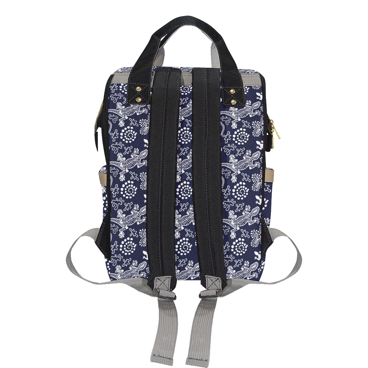 lizard Pattern Print Design 03 Diaper Bag Backpack