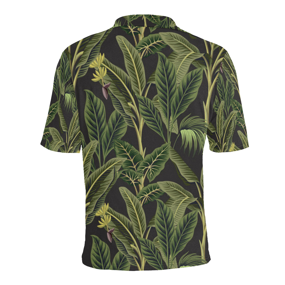 Banana Leaf Pattern Print Design BL04 Men Polo Shirt