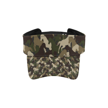 Horse Camo Themed Design Print Unisex Sun Visor