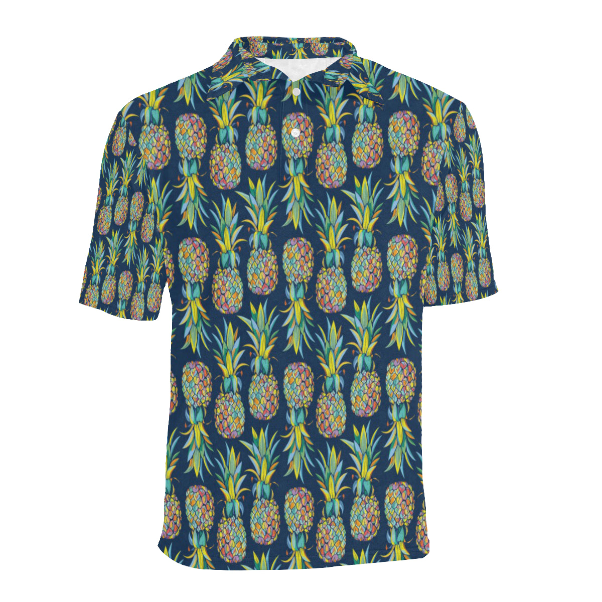 Pineapple Color Art Men Polo Shirt