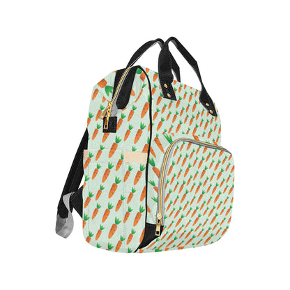 Carrot Pattern Print Design 05 Diaper Bag Backpack