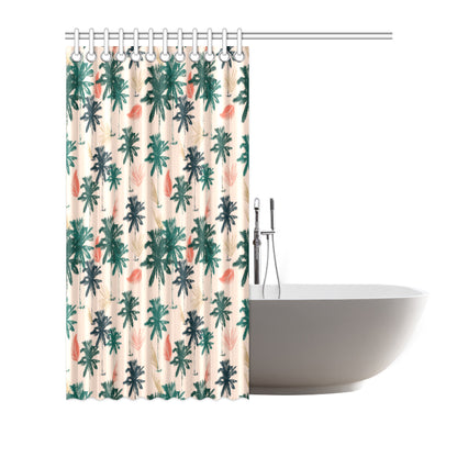 Palm Tree Pattern Print Design PT014 Shower Curtain