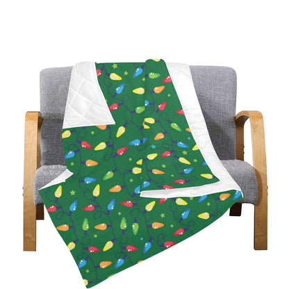 Christmas Light Pattern Print Design 02 Premium Quilt