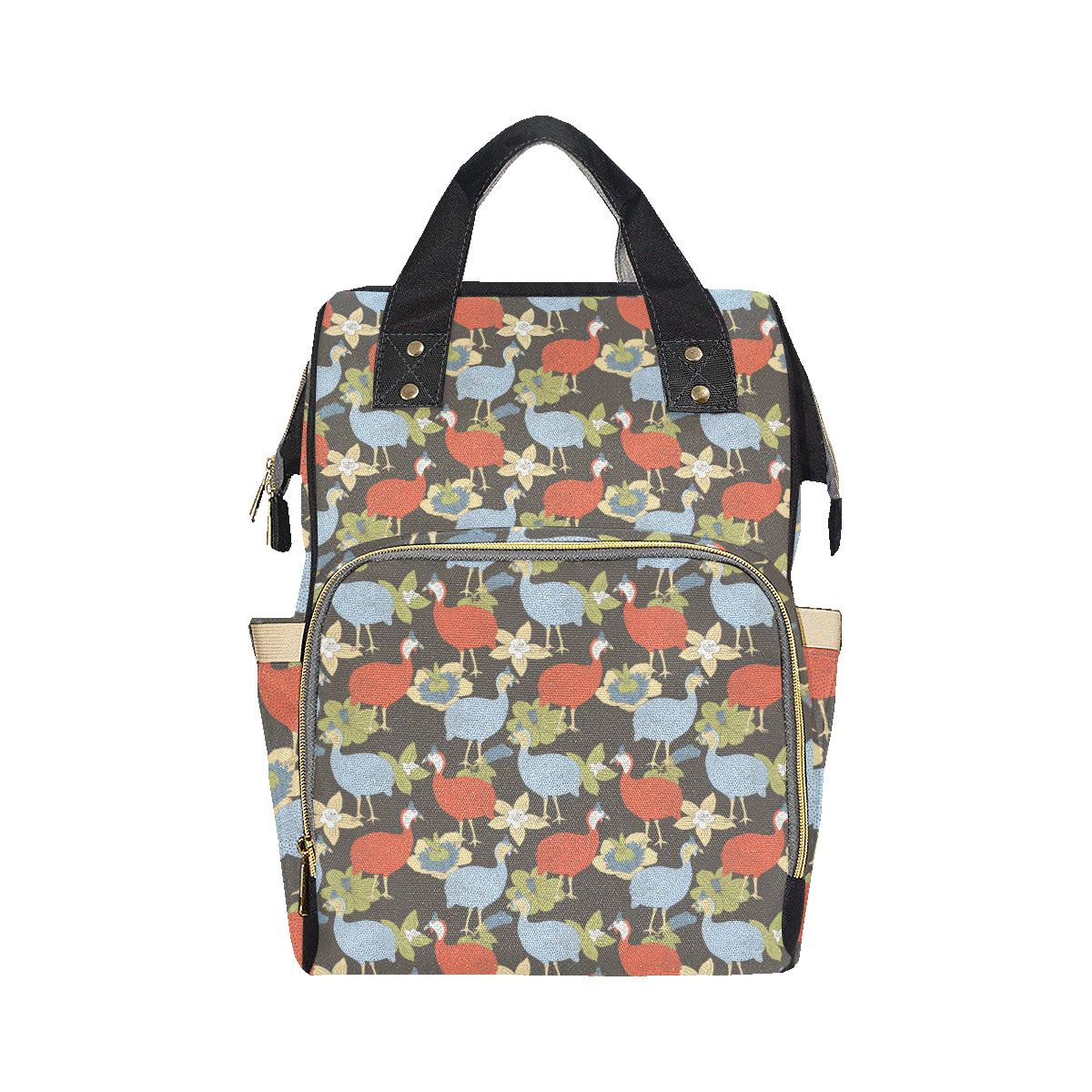 Guinea Fowl Pattern Print Design 02 Diaper Bag Backpack