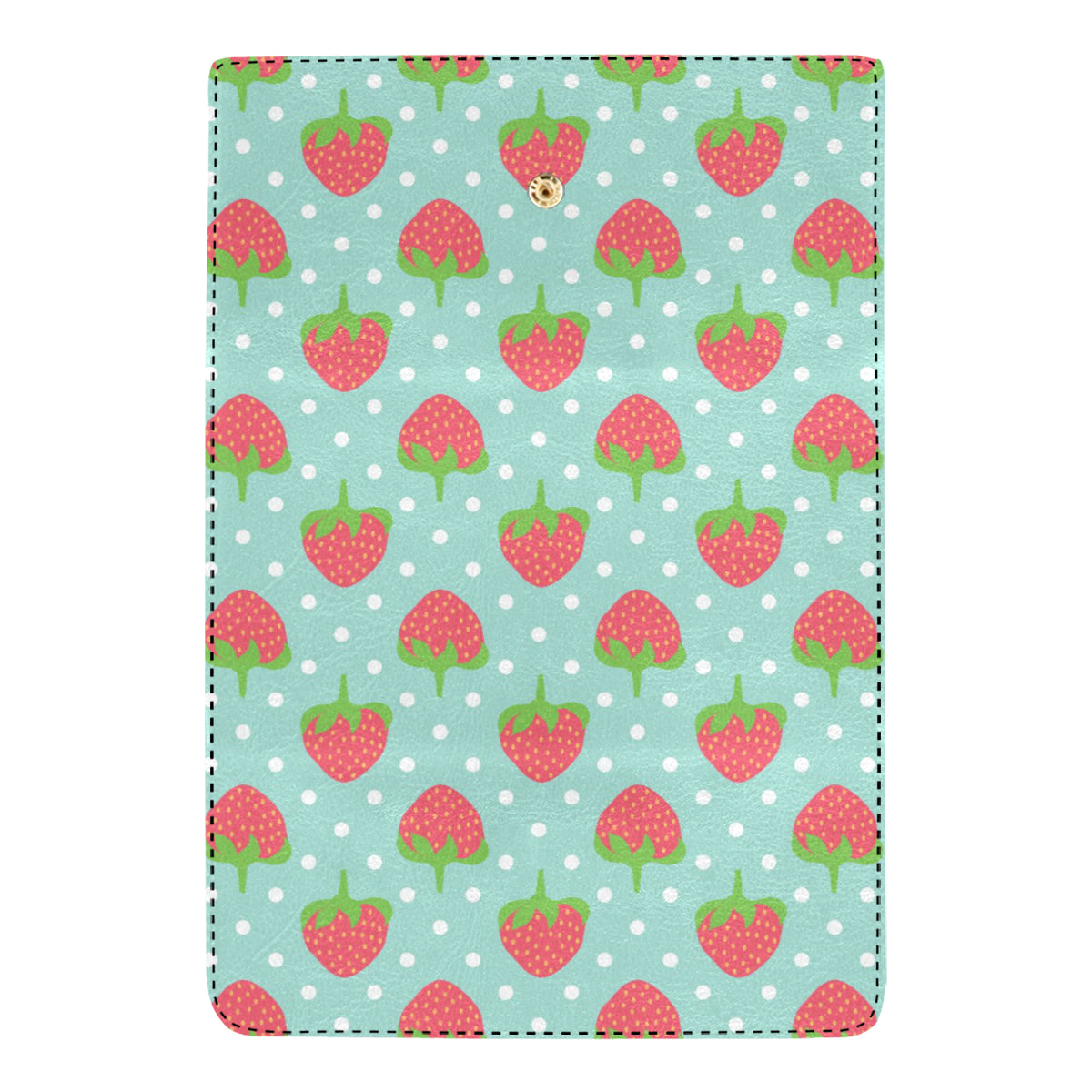 Strawberry Pattern Print Design SB06 Women's Trifold Wallet
