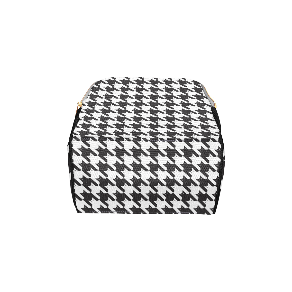 Cat HoundstoothPattern Print Design 01 Diaper Bag Backpack