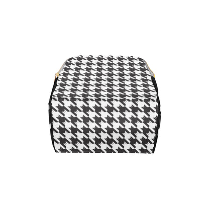 Cat HoundstoothPattern Print Design 01 Diaper Bag Backpack