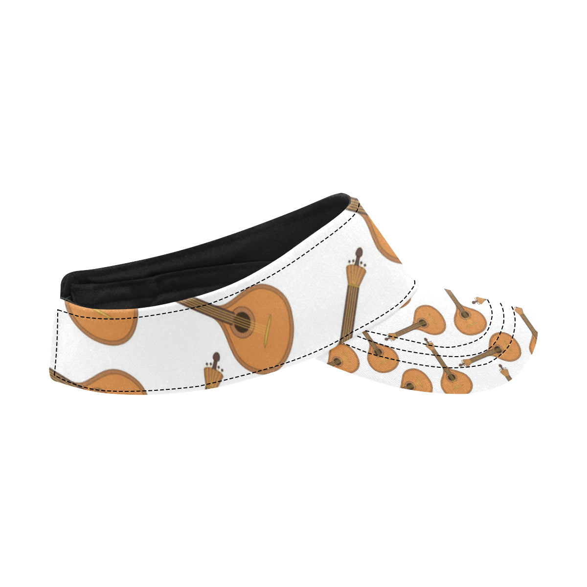 Mandolin Pattern Print Design 01 Unisex Sun Visor