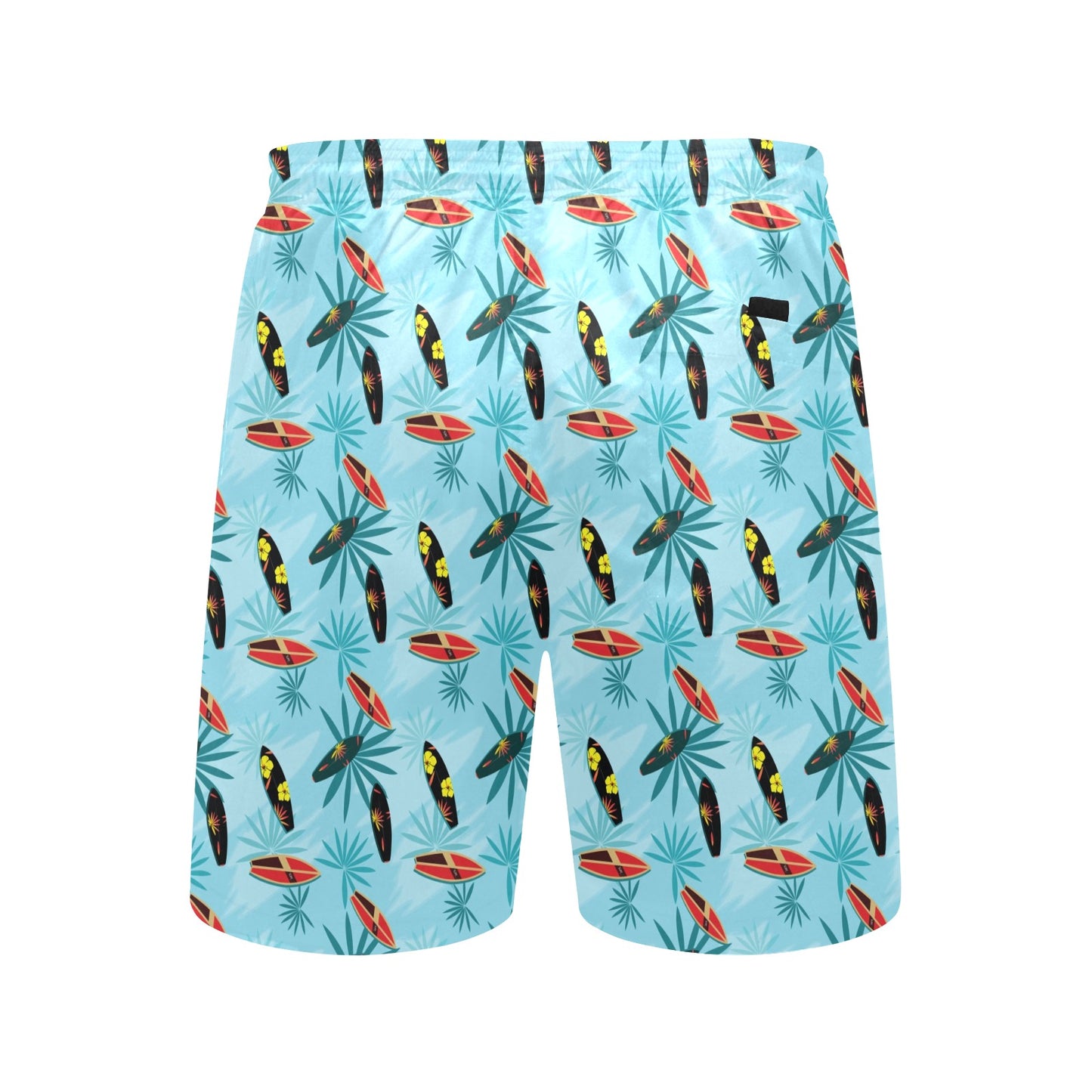 Surfboard Themed Pattern Men's Swim Trunks Beach Shorts