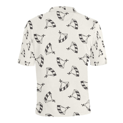Skydiver Print Design LKS301 Men Polo Shirt