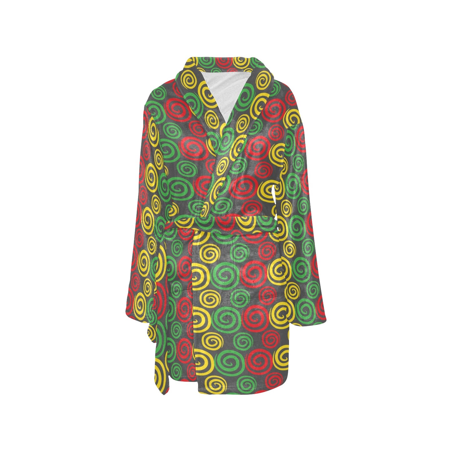 Rastafarian Pattern Print Design A05 Women's Fleece Robe