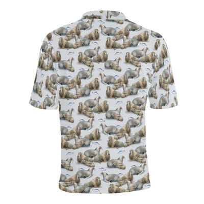 Walrus Print Design LKS401 Men Polo Shirt