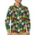 Hibiscus With Butterfly Print Design LKS305 Long Sleeve Polo Shirt For Men's
