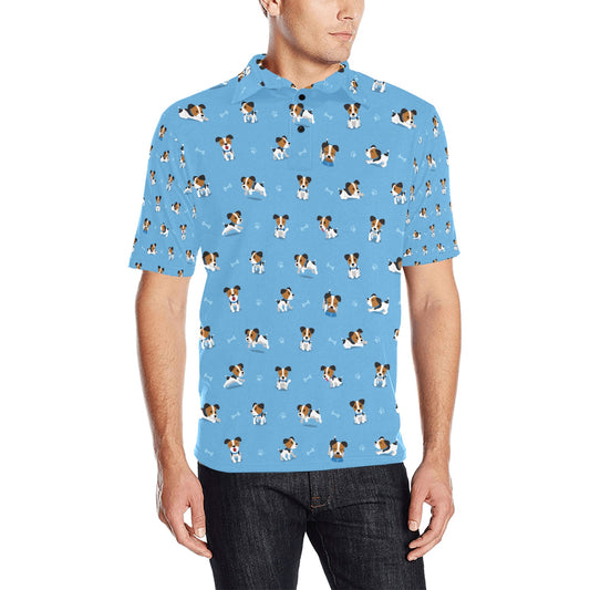 Russell Terriers Print Design LKS3010 Men Polo Shirt