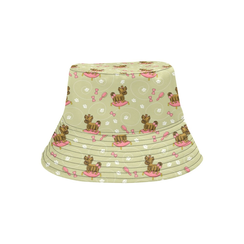 Yorkshire Cute Terriers Print Design LKS301 Unisex Bucket Hat