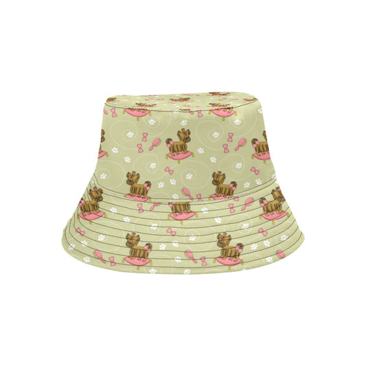 Yorkshire Cute Terriers Print Design LKS301 Unisex Bucket Hat