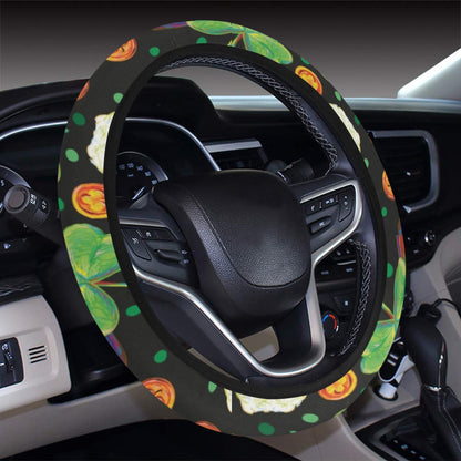 St Patricks Day Print Design LKS303 Steering Wheel Cover with Elastic Edge