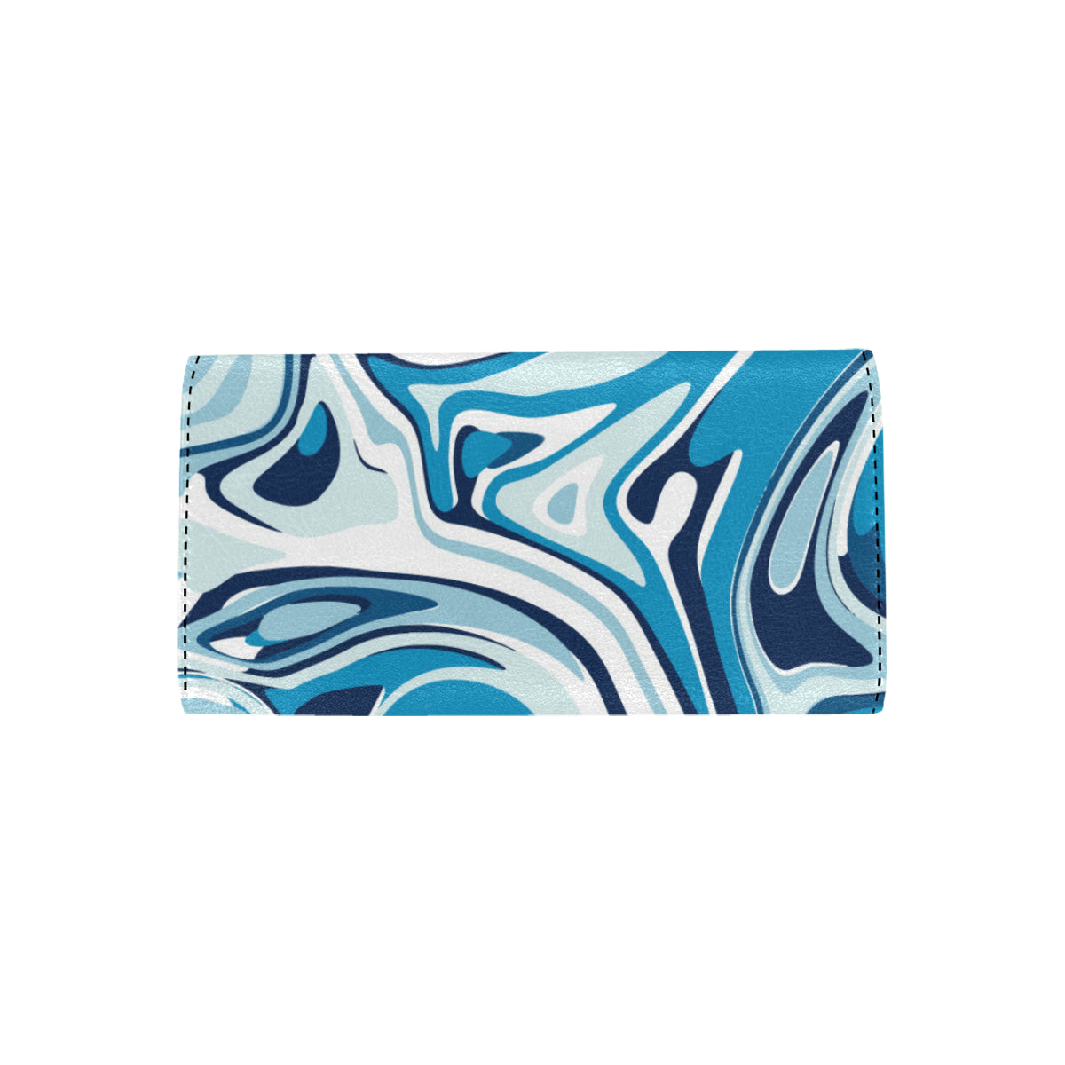 Liquid Pattern Print Design 05 Women's Trifold Wallet