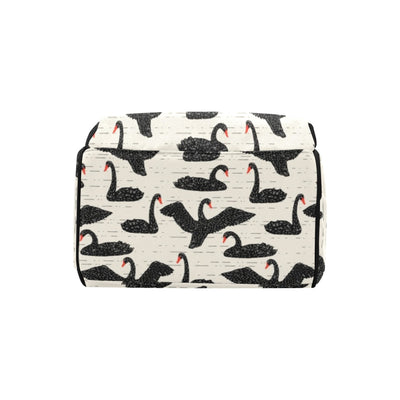 Swan Print Design LKS402 Diaper Bag Backpack