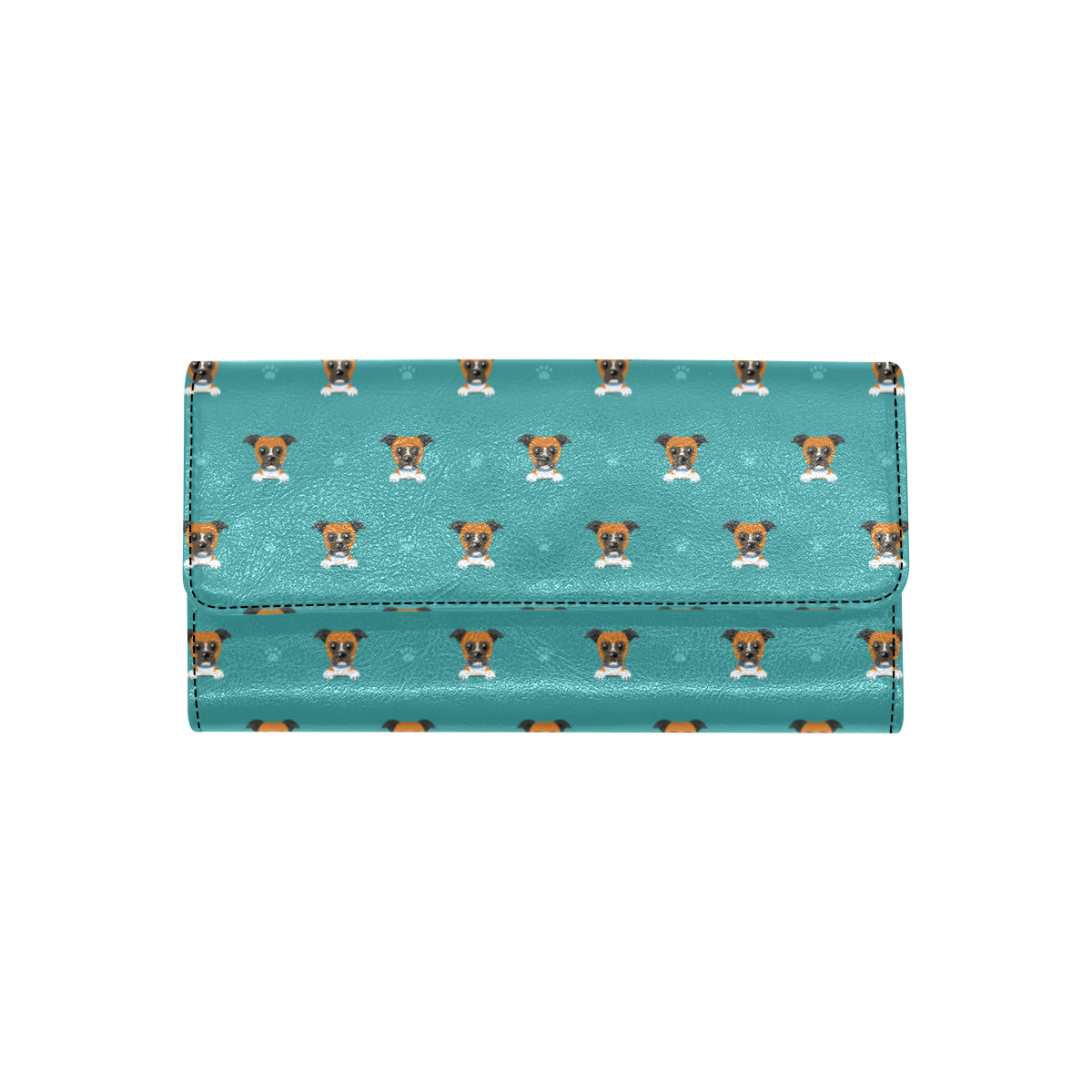 Boxers Pattern Print Design 03 Women's Trifold Wallet