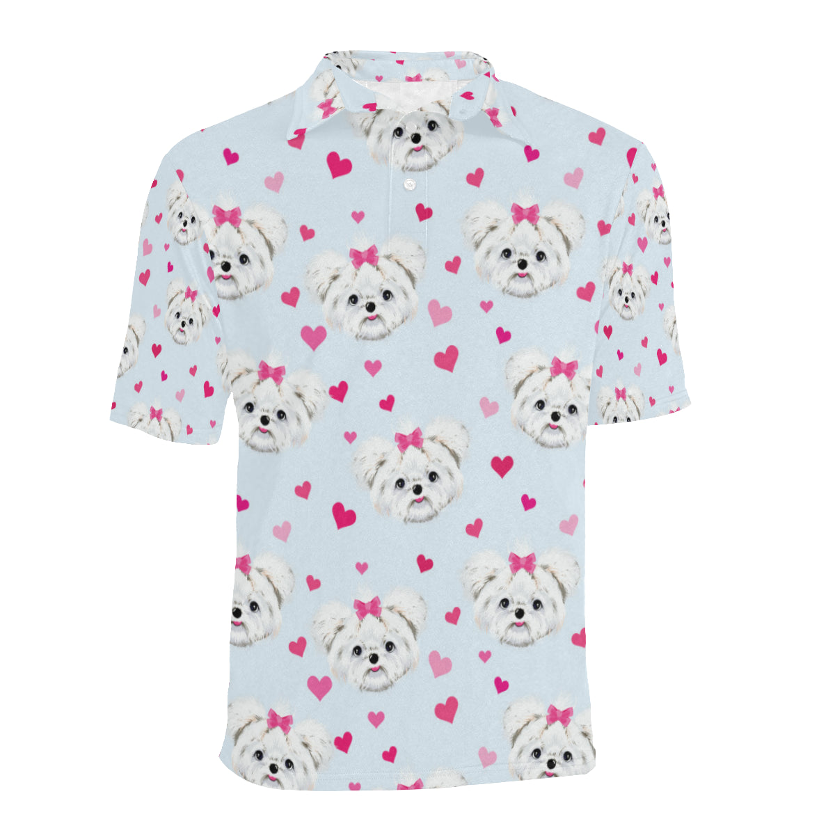 Maltese Pattern Print Design 03 Men Polo Shirt