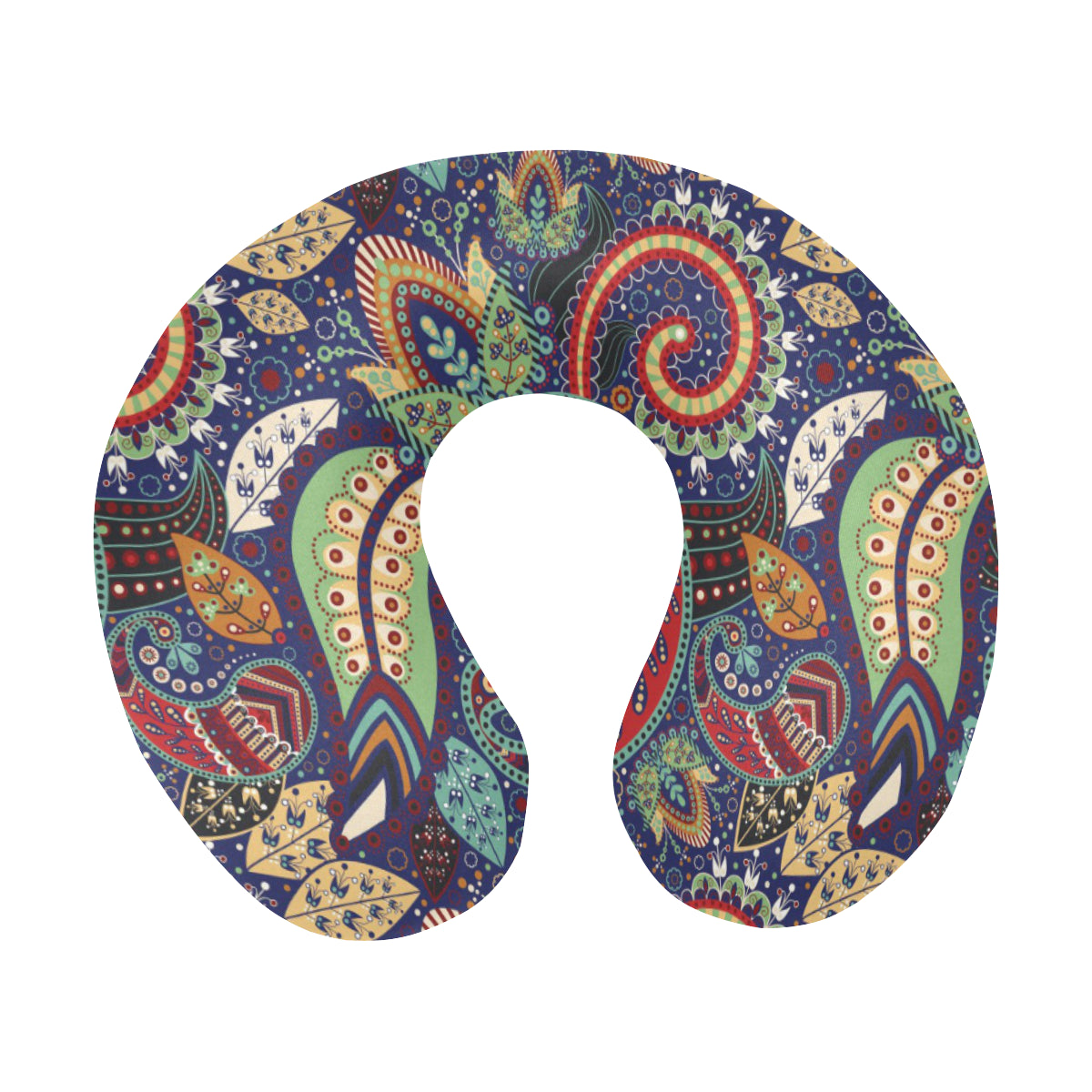 Paisley Boho Pattern Print Design A03 U-Shaped Travel Neck Pillow