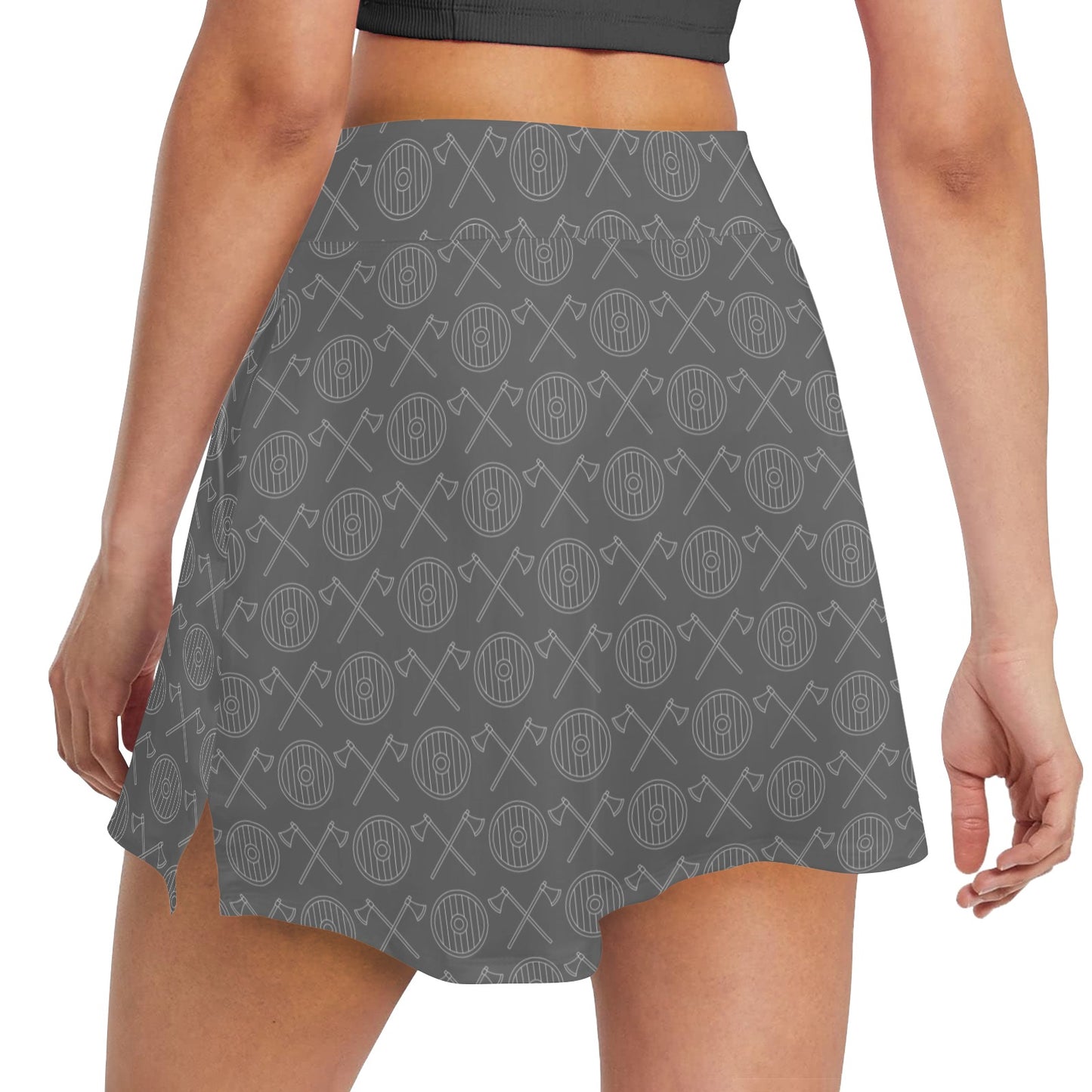 Vikings Print Design LKS303 17" Golf & Pickleball Skort with Pockets