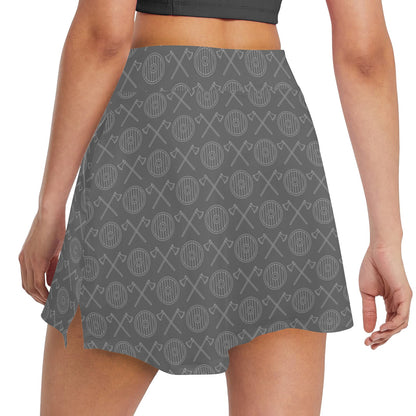 Vikings Print Design LKS303 17" Golf & Pickleball Skort with Pockets