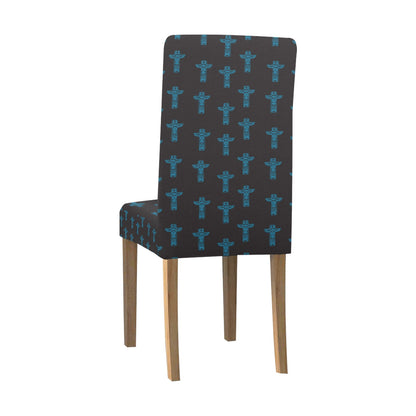 Totem Print Design LKS304 Dining Chair Slipcover