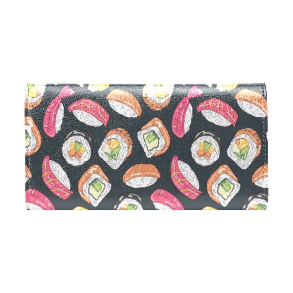 Sushi Print Design LKS306 Women's Trifold Wallet