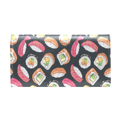 Sushi Print Design LKS306 Women's Trifold Wallet