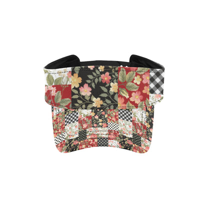 Patchwork Flower Pattern Print Design 03 Unisex Sun Visor