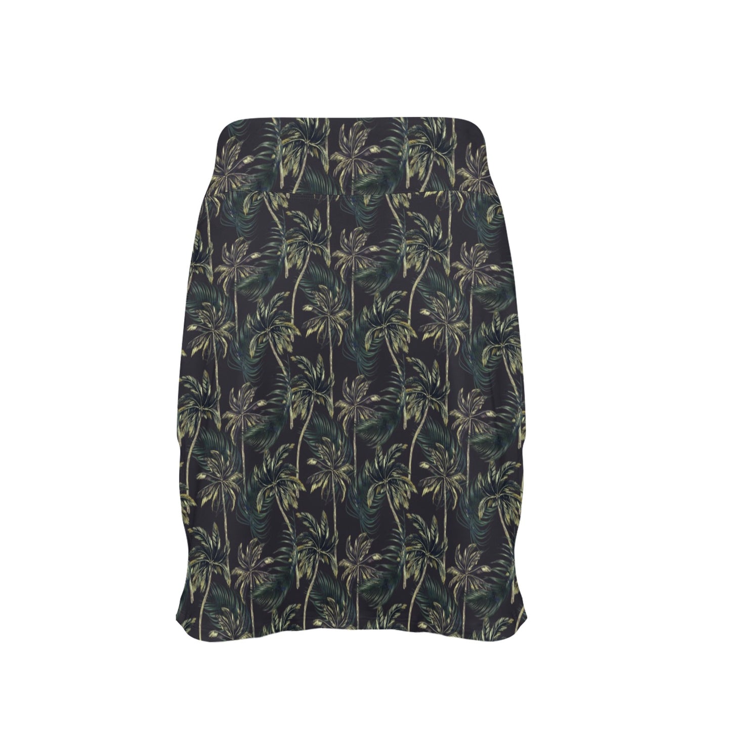 Palm Tree Background Design Print 17" Golf & Pickleball Skort with Pockets