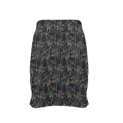 Palm Tree Background Design Print 17" Golf & Pickleball Skort with Pockets