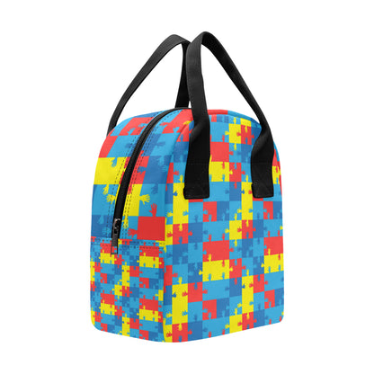 Autism Awareness Design Themed Print Insulated Lunch Bag