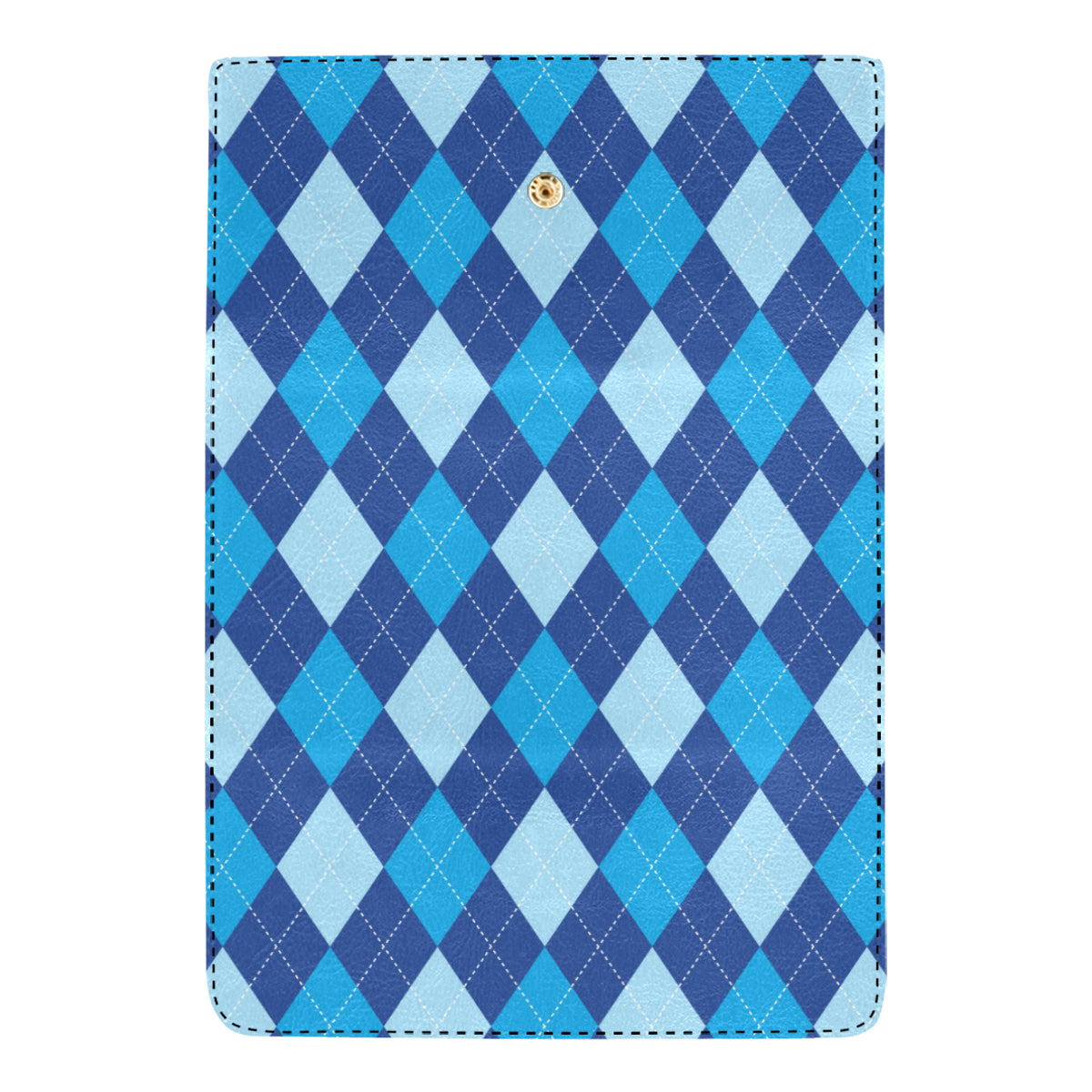 Argyle Blue Pattern Print Design 02 Women's Trifold Wallet