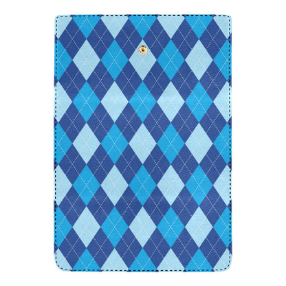 Argyle Blue Pattern Print Design 02 Women's Trifold Wallet