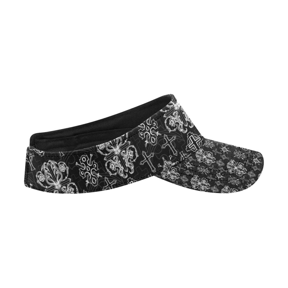 Cross Pattern Print Design 04 Unisex Sun Visor