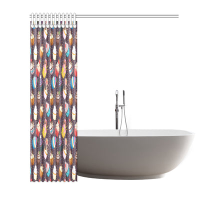 Cupcakes Party Print Pattern Shower Curtain