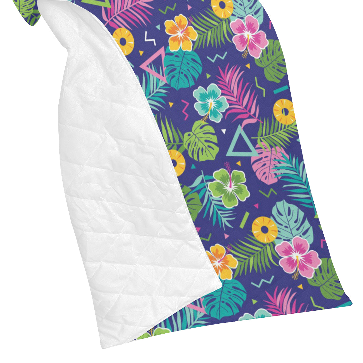 Hawaiian Themed Pattern Print Design H014 Premium Quilt
