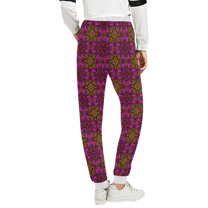 kaleidoscope Abstract Print Design Unisex Sweatpants