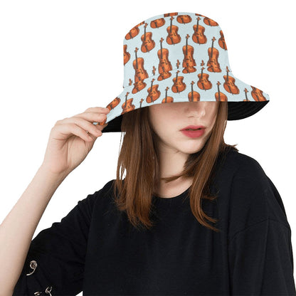 Violin Print Design LKS406 Unisex Bucket Hat