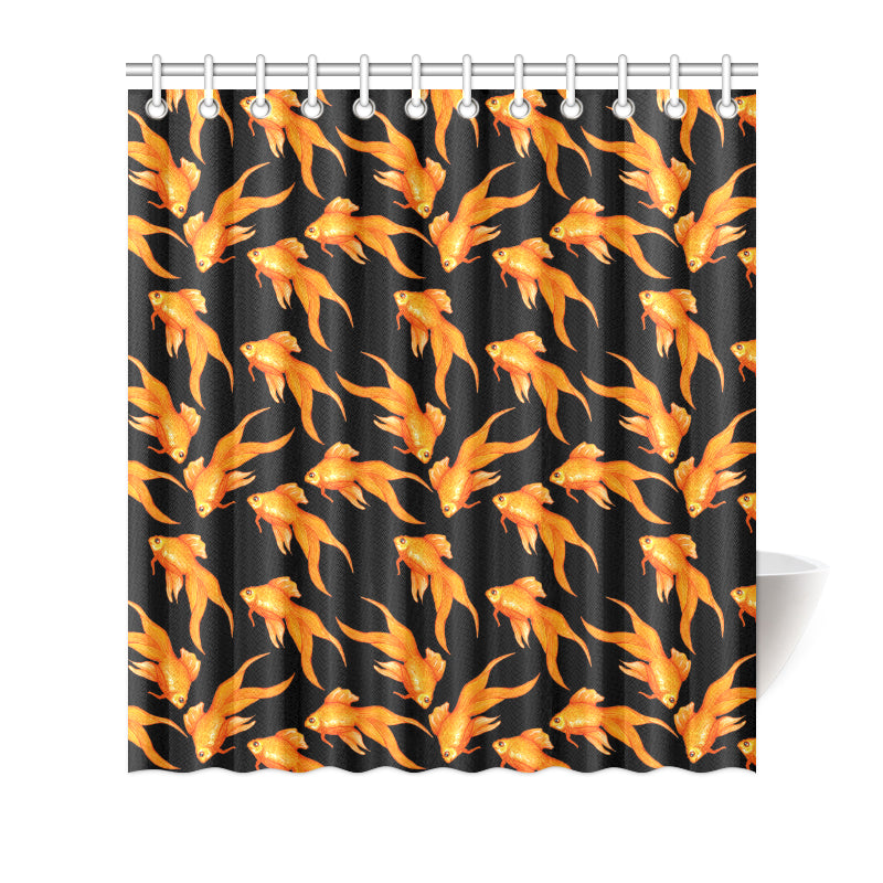Goldfish Pattern Print Design 03 Shower Curtain
