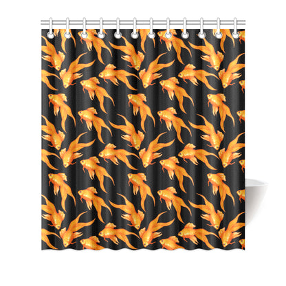 Goldfish Pattern Print Design 03 Shower Curtain