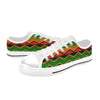 Serape Print Design LKS306 Women's White Low Top Shoes