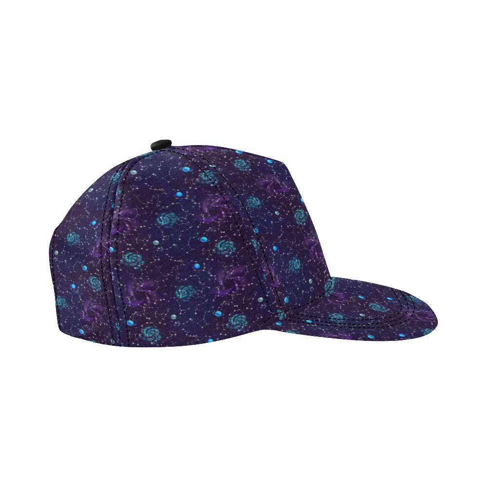 Zodiac Galaxy Design Print Snapback Cap