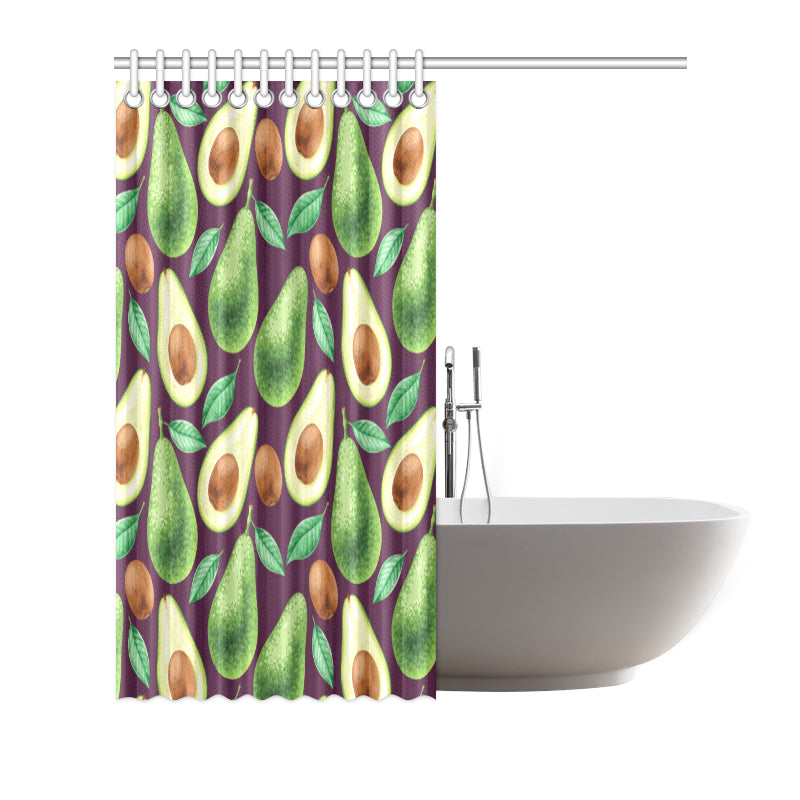 Avocado Pattern Print Design AC08 Shower Curtain