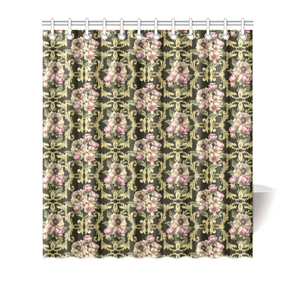 Baroque Pattern Print Design 02 Shower Curtain