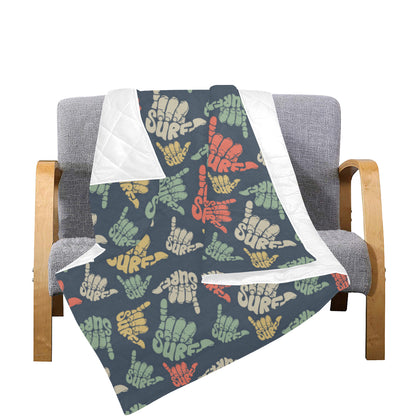 Surf Hand sign Premium Quilt